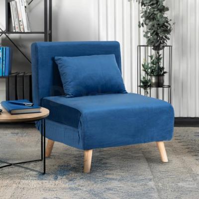 Крісло розкладне ELITE MARRY VELVET Синій, фото 1