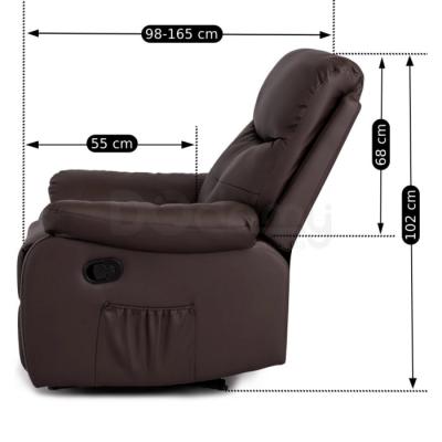 Крісло реклайнер ELITE INTER Коричневий, фото 8