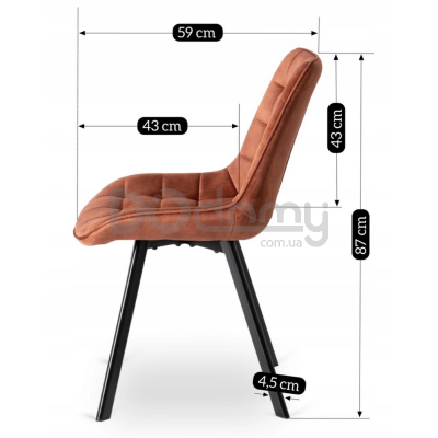 Стул MEBEL ELITE RICK Корица (Rude), фото 4