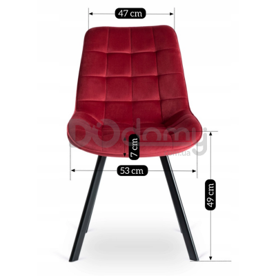 Стілець MEBEL ELITE RICK Бордо, фото 4