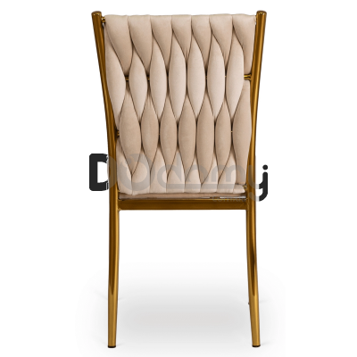 Стул MEBEL ELITE DAN Velvet Кремовый, фото 4