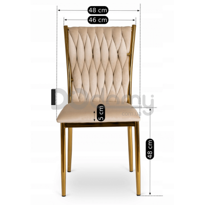 Стул MEBEL ELITE DAN Velvet Кремовый, фото 5