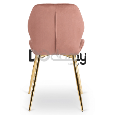 Стул MEBEL ELITE IRYS Розовый / Золотой, фото 3