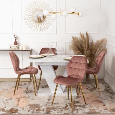 Стол CLARK ELITE 120-160 см Белый  Мрамор, фото 2