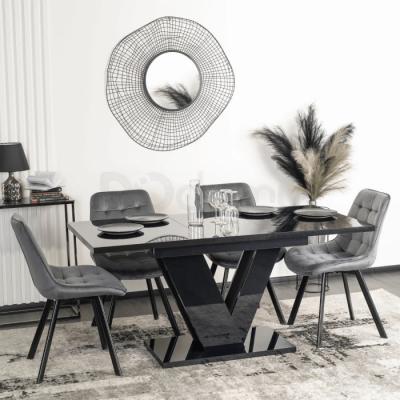 Стол CLARK ELITE 120-160 см Черный, фото 1