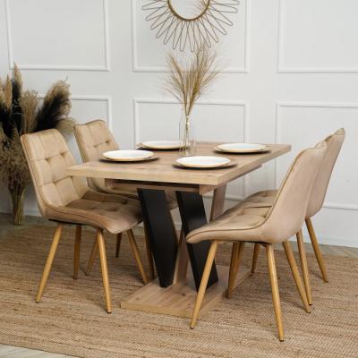 Стіл CLARK ELITE 120-160 см Дуб Артизан / Чорний, фото 2