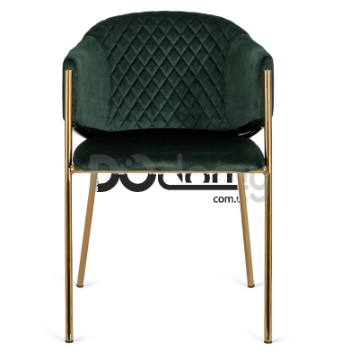 Стілець MEBEL ELITE INNES Velvet Зелений / Золотий, фото 5
