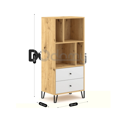 Витрина Elite BACARDI Дуб Аризан / Белый, фото 4