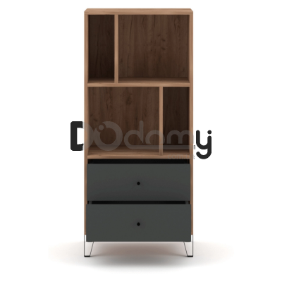 Витрина Elite BACARDI Дуб Крафт / Графит, фото 3