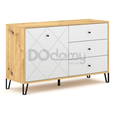 Комод Elite BACARDI 123 Дуб Аризан / Білий, фото 3