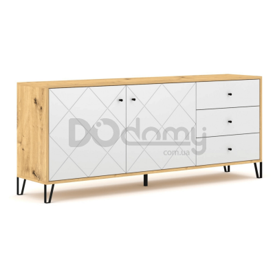 Комод Elite BACARDI 183 Дуб Аризан / Белый, фото 1