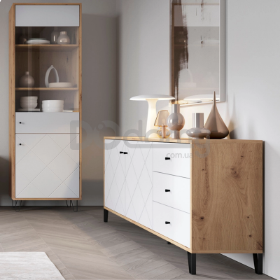 Комод Elite BACARDI 183 Дуб Аризан / Белый, фото 4