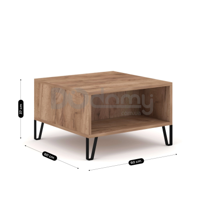 Журнальный стол Elite BACARDI 60х60 Дуб Крафт, фото 2