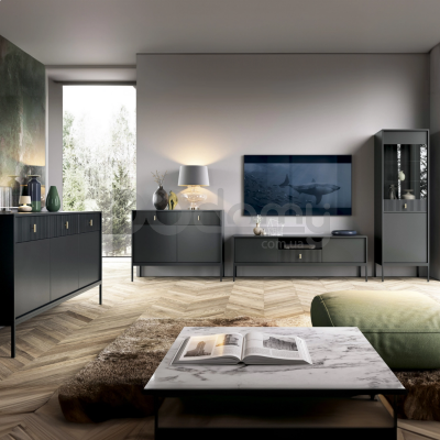 Вітрина Elite MARCOS Чорний, фото 2