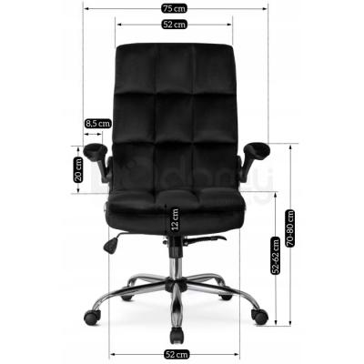 Офисное кресло ELITE LONDON VELVET Черный, фото 8
