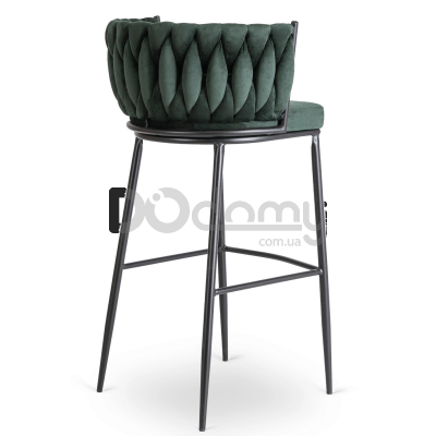Барный стул MEBEL ELITE FLORES Зеленый, фото 2