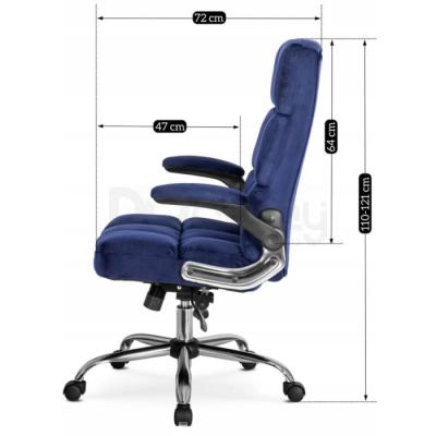 Офісне крісло ELITE LONDON VELVET Синій, фото 6