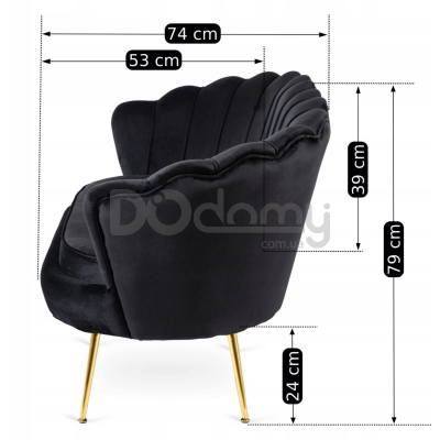 Диван ELITE ZENDAYA Чорний, фото 4