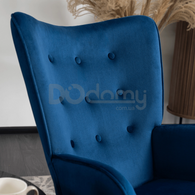 Кресло-качалка MEBEL ELITE ELIS Синий, фото 3