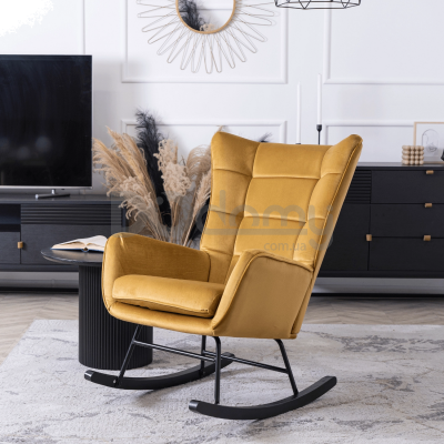 Крісло-гойдалка MEBEL ELITE JACKSON Карі, фото 1