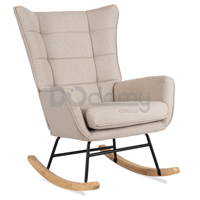 Крісло-гойдалка MEBEL ELITE JACKSON Бежевий / Дуб, фото 1