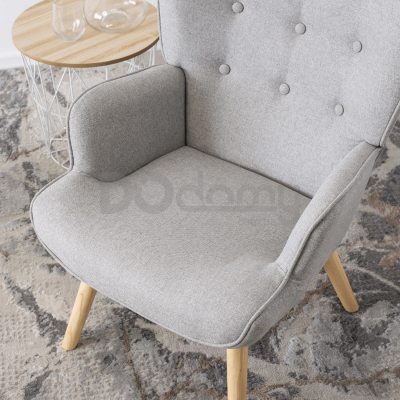 Крісло з підставкою для ніг MEBEL ELITE LOZANO 2 Сірий, фото 4