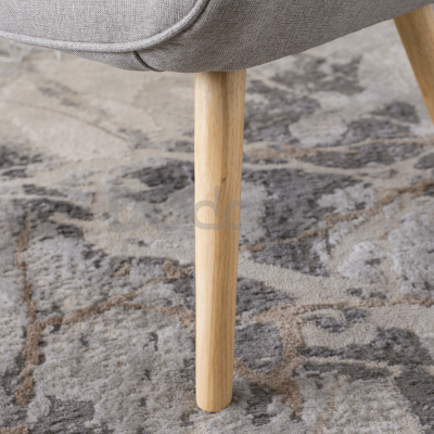 Крісло з підставкою для ніг MEBEL ELITE LOZANO 2 Сірий, фото 5