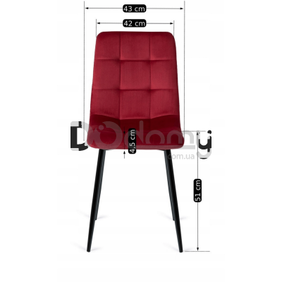 Стілець MEBEL ELITE PERU Бордовий, фото 2