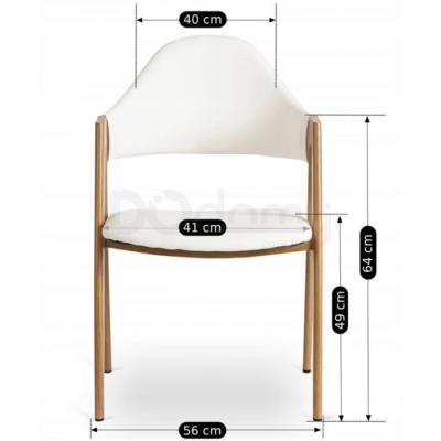 Крісло ELITE WILLY Екошкіра Білий, фото 4