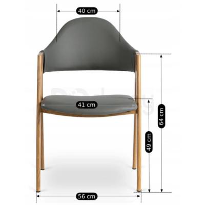 Крісло ELITE WILLY Екошкіра Сірий, фото 6