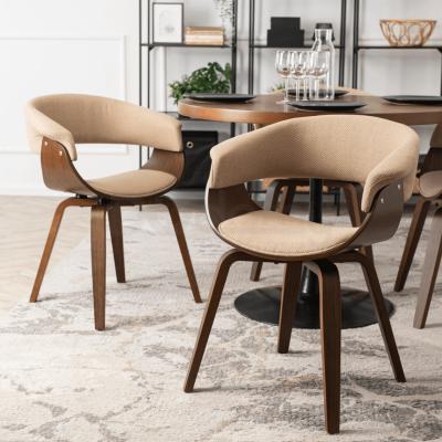 Кресло ELITE GARY 2 Бежевый/Орех, фото 2