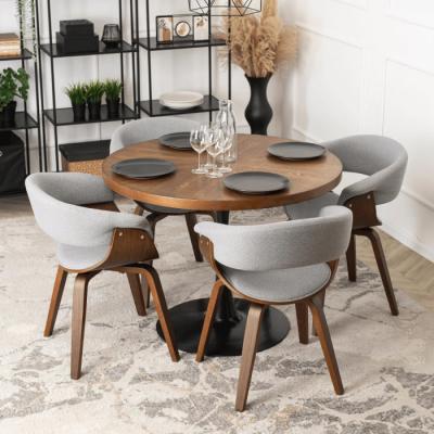 Кресло ELITE GARY 2 Серый/Орех, фото 2