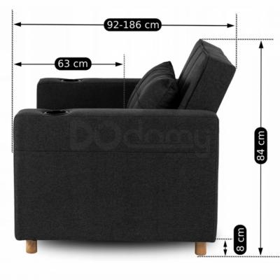 Крісло розкладне ELITE SOLOR чорний, фото 10