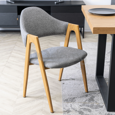 Кресло MEBEL ELITE RUIZ Серый / Дуб, фото 1