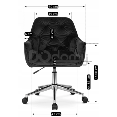 Офісне крісло ELITE MONA Чорний, фото 4