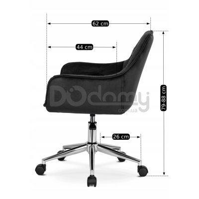 Офісне крісло ELITE MONA Чорний, фото 5