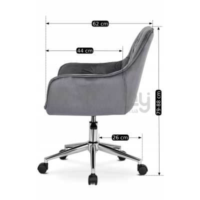 Офісне крісло ELITE MONA Сірий, фото 4