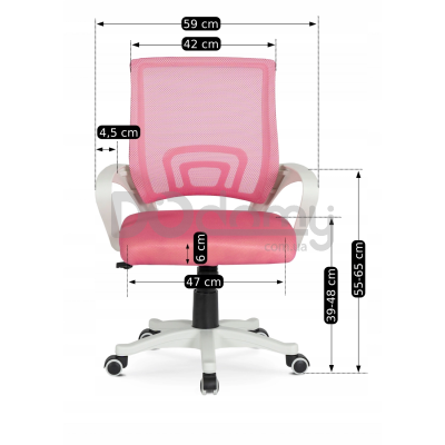 Офісне крісло ELITE NATE Рожевий, фото 6