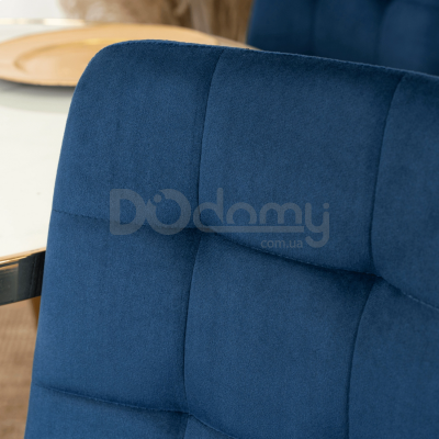 Стул MEBEL ELITE YORK Синий/Золотой, фото 2