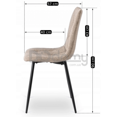 Стул MEBEL ELITE ROBIN 2 Бежевый, фото 5