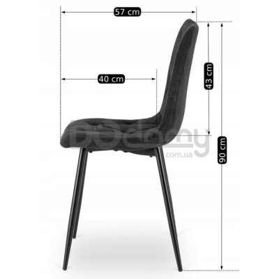 Стул MEBEL ELITE ROBIN 2 Черный, фото 4