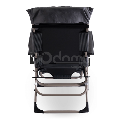 Садове розкладне крісло ELITE EDISON Сірий, фото 3