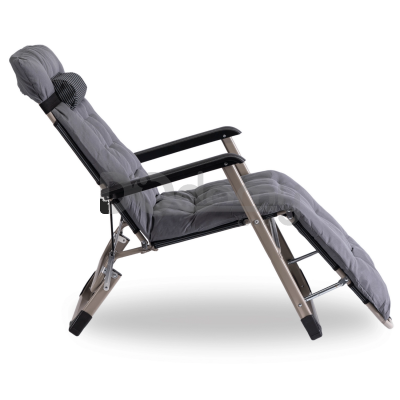 Садове розкладне крісло ELITE EDISON Сірий, фото 4