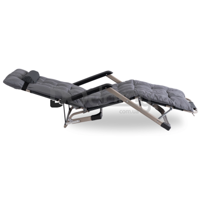 Садове розкладне крісло ELITE EDISON Сірий, фото 5