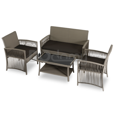 Садовый комплект ELITE FILADELFIA Бежевый / Серый, фото 3