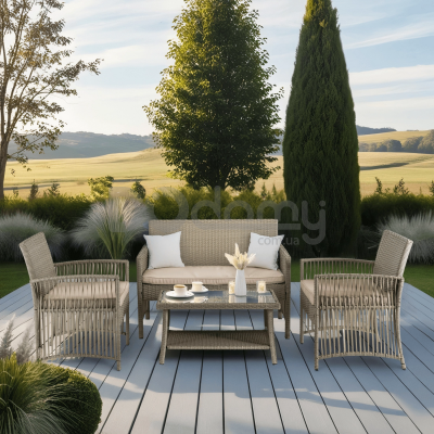 Садовый комплект ELITE FILADELFIA Серый / Бежевый, фото 1