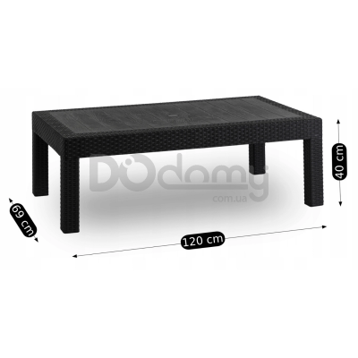 Садовый комплект ELITE INDIANA Черный / Серый, фото 2