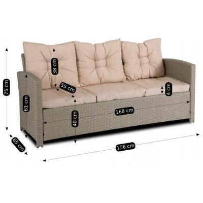 Садовый комплект ELITE COLORADO Бежевый, фото 6