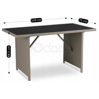 Садовый комплект ELITE COLORADO Бежевый, фото 8