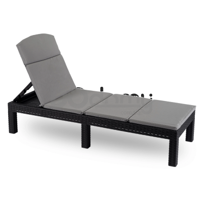 Садовое кресло (шезлонг) ELITE LUIZJANA Черный, фото 3